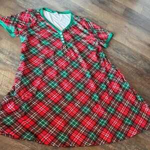NWOT Plaid Nightgown